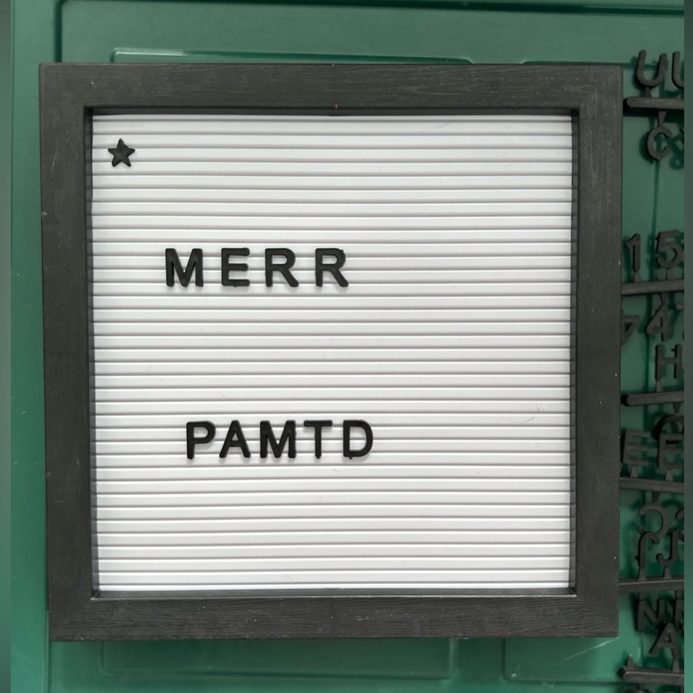 Black and White Letter Board